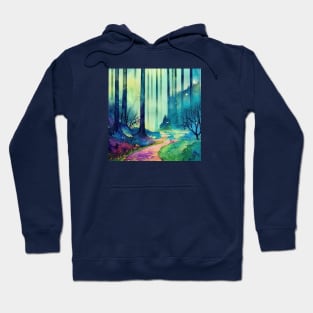 Enchanted forest path Hoodie